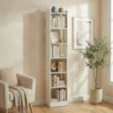 Green Soul Alba 7 Shelves Engineered Wood Book Shelf | Multipurpose Wooden Bookshelf for Home, Bedroom, Living Room, Study Room (Frosty White)...