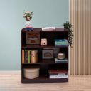 Green Soul Aspen Mini Engineered Wood Book Shelf/Stand/Rack with 3 Shelves (Walnut Color)...