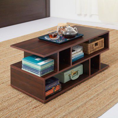 Green Soul Carya Engineered Wood Coffee Table (Walnut)