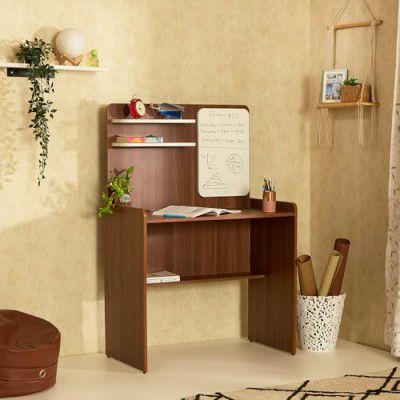 Green Soul Dora Study Table with Writing Board & Bookshelf