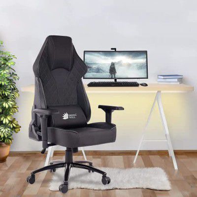 Green Soul Glance Multi-Functional Ergonomic Gaming Chair Metal Base-Full Black