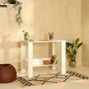 Green Soul Indus Study Table Certified Engineered Wood  90cm Wide| 1 Yr Warranty - White...
