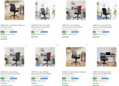 Green Soul Office Study Chairs Strats ₹2990