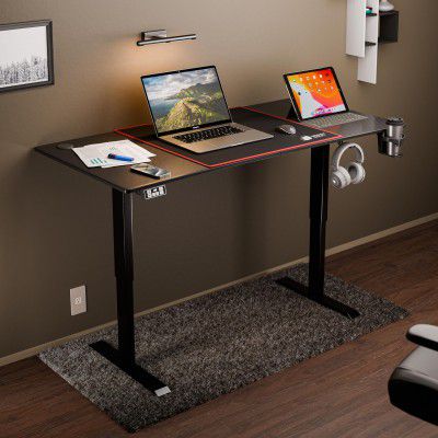 Green Soul Surface Electric Sit Stand Desk 3 Year Warranty  (Black, 1400 x 680 Top)