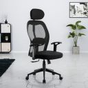 Green Soul| Yoga| Office Chair with 2:1 Smart Synchro Mechanism| 3D Adjustable Headrest| 2D Adjustable Lumbar Support| Strong Nylon Base| High Back Ergonomic Chair for Home & Office (Yoga_HB_Black)...