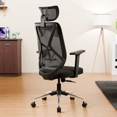 Green Soul | Zodiac Superb | Ergonomic Mesh Office Chair | Synchro Multi-Tilt Mechanism| Adjustable Lumbar Support | (Full Black)