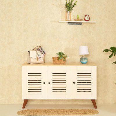 Green Soul Zuvio 3 Door | Engineered Wood Ventilated Shoe Rack | 6 Shelves, 3 Doors 