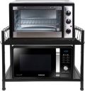 GREEN TOUCH Two Self with 8 hook Kitchen Oven Holder Stand,OTG Microwave Oven Rake Stand Iron Kitchen Trolley  (DIY(Do-It-Yourself))...