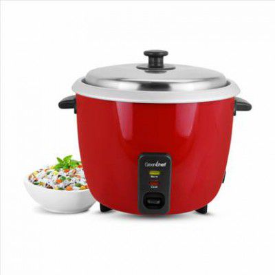 Greenchef Carlo Ace Single Pot Electric Rice Cooker (1.8 L, Red)
