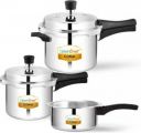 Greenchef Coral Combo Non IB 5 L, 3 L, 2 L Pressure Cooker (Aluminium)...