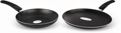 Greenchef Duo Pack ( Black ) Non-Stick Coated Cookware Set  (PTFE (Non-stick), 2 - Piece)