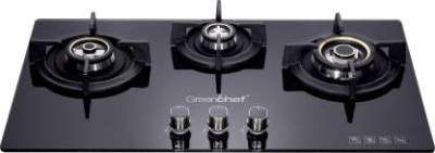 Greenchef GHT HOB Cooktop 3 Burner Automatic Gas Stove Glass Automatic Hob