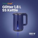 Greenchef Glitter Cordless Pot with cool touch body 1500 watts Blue Electric Kettle (1.8 L)...