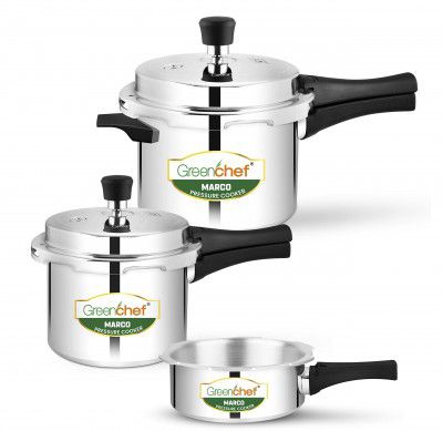 Greenchef Marco Aluminium pressure cooker combo