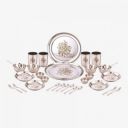 Greenchef Pack of 32 Stainless Steel Iconic Dinner Set (Steel)...