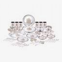 Greenchef Pack of 61 Stainless Steel Iconic Dinner Set  (Silver)...