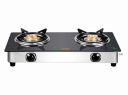 GREENCHEF Popular Glass cook top 2 Burner Gas stove,Stainless Steel Body (Manual Ignition)...