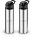 Greenchef Stainless Steel Quench Water bottle 900 ml Bottle (Pack of 2)...