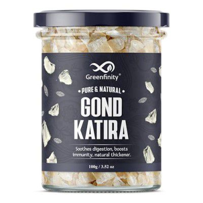 GreenFinity Gond Katira (Tragacanth) - 100 Grams | Pure & Natural Edible Gond