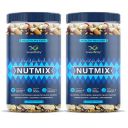 GreenFinity Healthy Dried Nutmix Protein Packed Evening Snacks No Added Sugar Cholesterol Free Healthy Fibre (500gm(Pack of 2))...