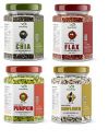 GreenFinity Healthy Seeds Combo- Pumpkin, Sunflower, (200g Each), Chia and Flax Seeds (250g Each) | Rich in Omega 3, Fiber, Raw Seeds for Weight Management, Immunity Booster, Healthy Heart (Pack of 4)...