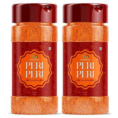 GreenFinity Peri Peri Multi Purpose Masala Seasoning, 65g, (Buy 1 Get 1 Free)