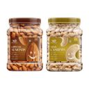 GreenFinity Premium Almonds & Cashews Combo – 500g Each (1kg Total)...