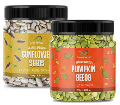 GreenFinity Raw Pumpkin, Sunflower Seeds (JAR Pack)