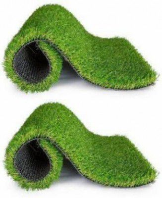 GREENGRASS Artificial Grass, PP (Polypropylene), PVC (Polyvinyl Chloride) Door Mat  (Green, Extra Large, Pack of 2)