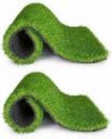 GREENGRASS Artificial Grass, PP (Polypropylene), PVC (Polyvinyl Chloride) Door Mat  (Green, Extra Large, Pack of 2)...