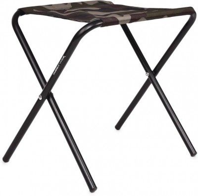 GreenLands Camping Stool MS S Gre Camo Metal Outdoor Chair (Green Camo, Pre-assembled)