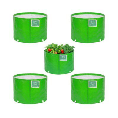 GREENSHEEP HDPE Grow Bag Heavy Duty 260 GSM Round Plants Flower Growing