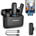 GRENARO J13 Wireless Microphone, Noise Reduction Lapel Mic with Charging Case...