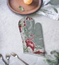 Grey Cotton Heat Resistant Oven Gloves...