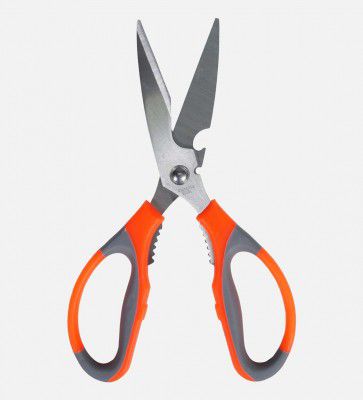 Grey & Orange Carbon Steel Multipurpose Household and Garden Scissors