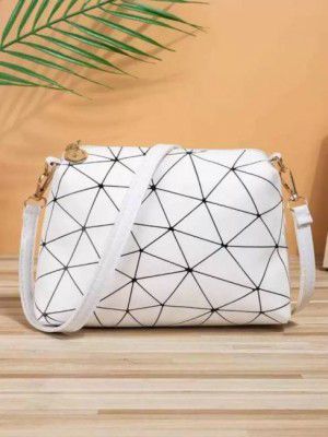 Grey Sling Bag Attractive Printed Formal Sling Bag