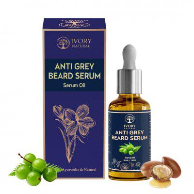 Greys Beard Oil Serum (55 Ml) - Turning White Beard to Black | Reversing Graying Hair Naturally