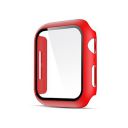 GRIPP® Defence Bumper Case with Built-in Tempered Glass Screen Protector Compatible with Smart Watch 41mm Series 7/6/5/4/3/2/1/SE Edge-to-Edge 360 Degree Smart Defense Protection Case - (Red)...