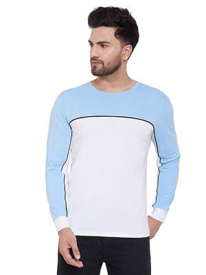 GRITSTONES Full Sleeves Color Block Round Neck T-Shirt