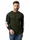 GRITSTONES Men Full Sleeve Cotton Color Block T-Shirt...