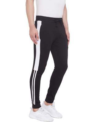 GRITSTONES Men Slim Fit Joggers with Side Stripes
