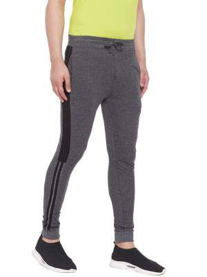 GRITSTONES Men Slim Fit Joggers with Side Stripes