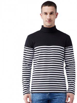 GRITSTONES Men's Stylish Full Sleeve high-Neck T Shirt