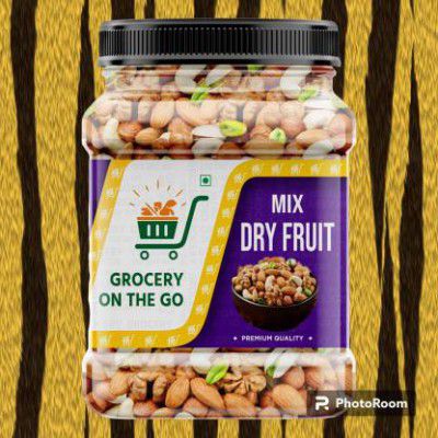 GROCERYONTHEGO 29MixDryFruits1kgCashewAlmondRaisinsWallnutsPistachiosAnjeerBlackRaisinsApricot  (1 kg)