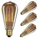 Groeien 40W e26, e27 Incandescent Bulb (newflex_28_02, Warm White Yellowish) - Pack of 4...