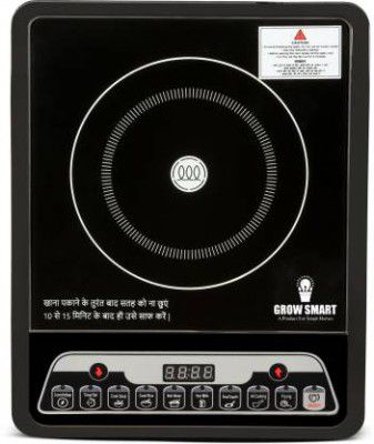 Growsmart 2000 W Induction Cooktop Push Button (Black, PowerChef 2000W)