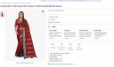 Grubstaker SVB Saree Red Colour Cotton Embellished Saree...