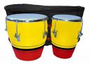 GT manufacturers Professional Two Piece Hand Made Wooden Bango Drum Set With Bag (Yellow Brown)...