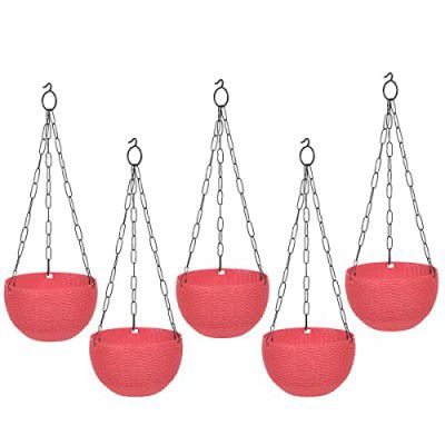 GTB Hanging PLANTERS Round Shape Garden Hanging Flower Port