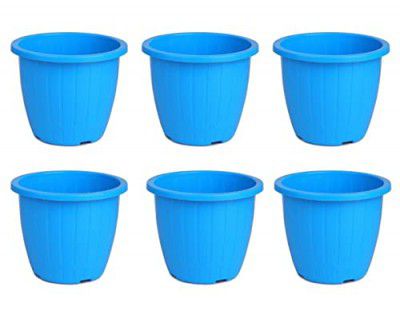 GTB Set of 6 Duro Flower Pot 8 inches for Gardening,Indoor/Outdoor Planter